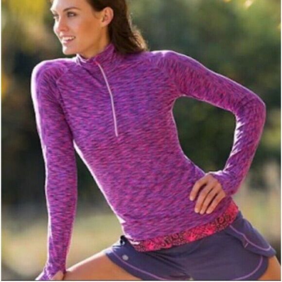 ✨ ATHLETA Mendoza Space Dye Pullover Half Zip✨ - Picture 1 of 9